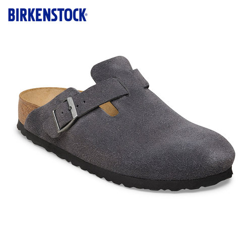 BIRKENSTOCK勃肯绒面革包头拖鞋