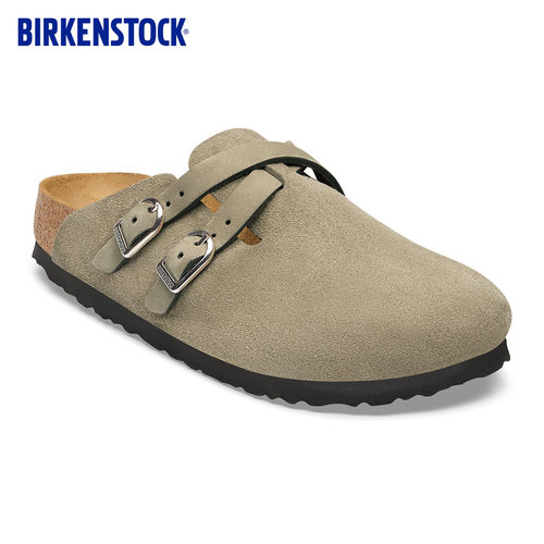BIRKENSTOCK勃肯绒面革包头拖鞋