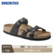 BIRKENSTOCK勃肯德国进口女款 牛皮革涂油舒适软木Franca三扣凉拖