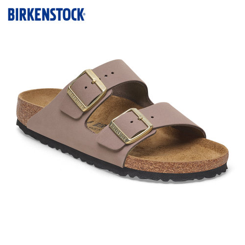 BIRKENSTOCK勃肯绒面革双扣拖鞋