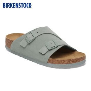 BIRKENSTOCK勃肯德国进口新品 男女款 绒面革软木Zürich双带拖鞋