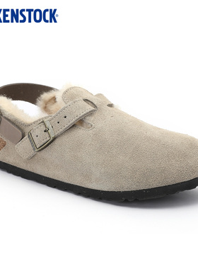 BIRKENSTOCK勃肯德国进口新品男女款绒面Tokio Shearling毛毛拖鞋