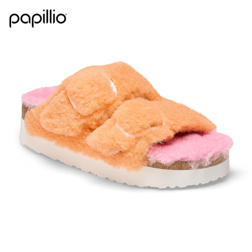 BIRKENSTOCK女款羊毛厚底毛毛鞋