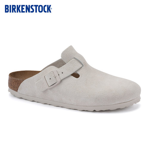 BIRKENSTOCK勃肯绒面革包头拖鞋