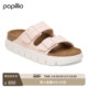 Arizona厚底双扣拖鞋 BIRKENSTOCK勃肯德国进口新品 Papillio女款