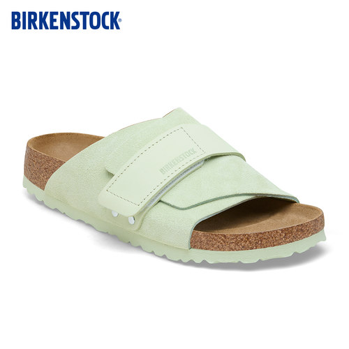 BIRKENSTOCK勃肯绒面魔术贴拖鞋