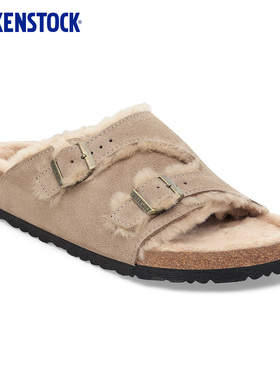 BIRKENSTOCK勃肯德国进口新品男女绒面Zürich Shearling毛毛拖鞋