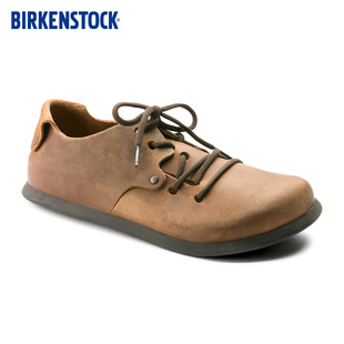 BIRKENSTOCK勃肯德国进口男女款 涂油皮复古Montana低帮系带休闲鞋