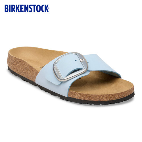 BIRKENSTOCK勃肯大扣绒面革拖鞋