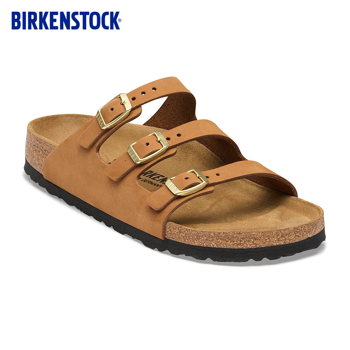 BIRKENSTOCK勃肯德国进口新品女款牛巴革舒适Florida多带拖鞋