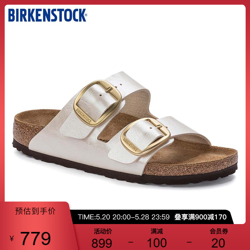 BIRKENSTOCK勃肯德国软木拖鞋舒适女款双扣凉拖Arizona系列