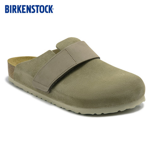 BIRKENSTOCK勃肯绒面革包头拖鞋