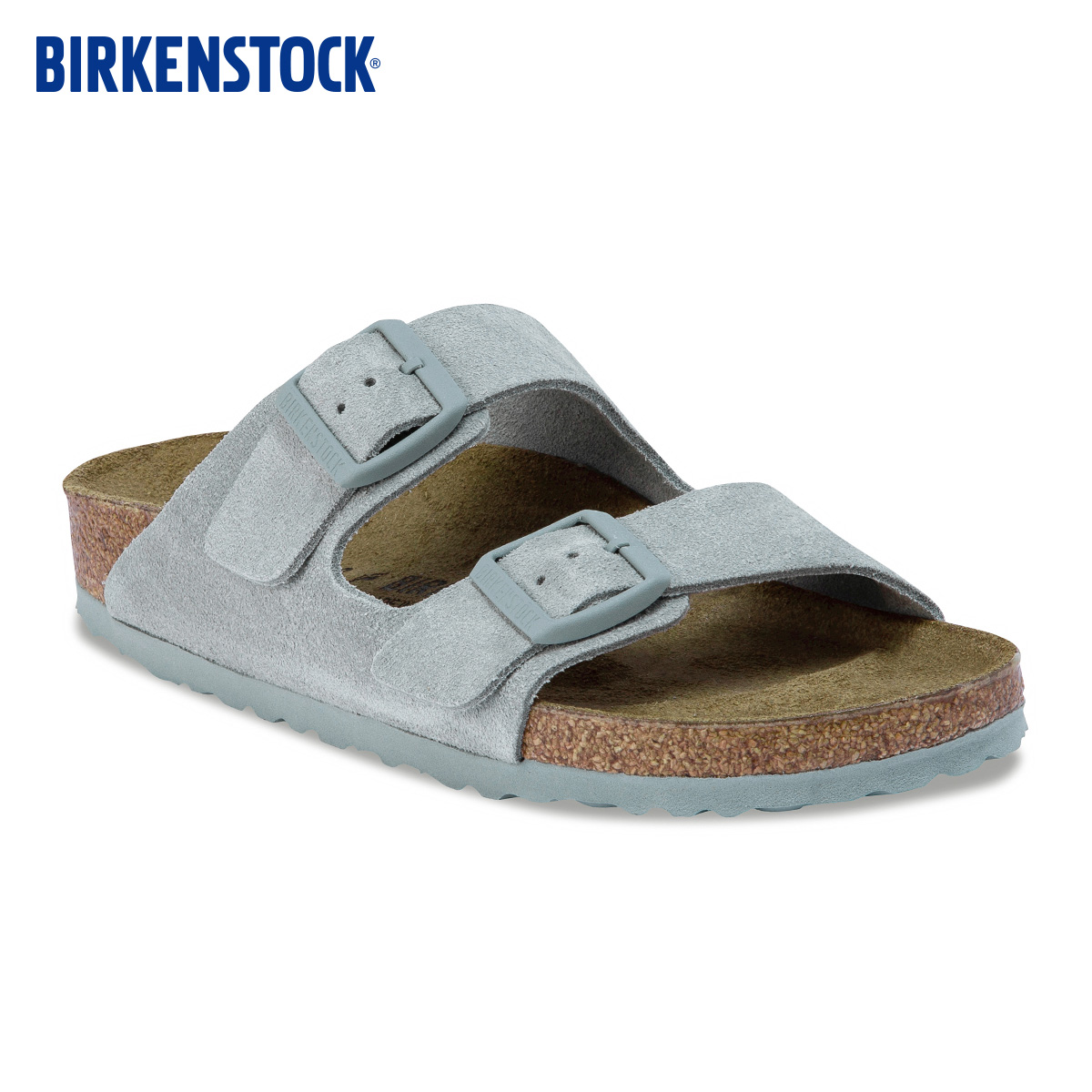 BIRKENSTOCK勃肯绒面革双扣拖鞋