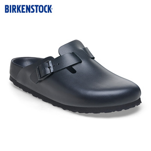 牛皮革软木Boston包头拖鞋 BIRKENSTOCK勃肯德国进口新品 男女款