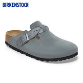 编织Boston包头拖鞋 BIRKENSTOCK勃肯德国进口女款 牛皮绒面革时尚