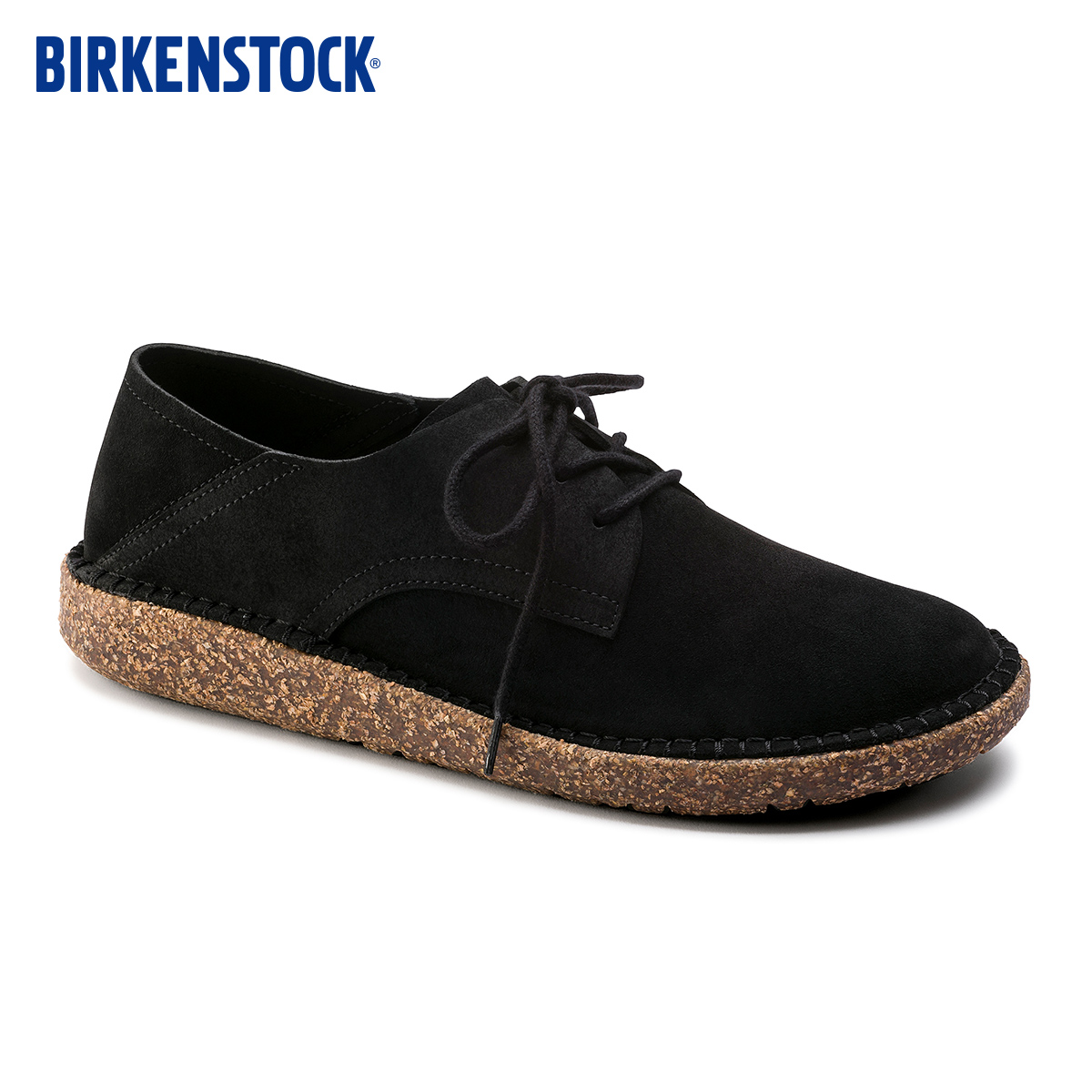 BIRKENSTOCK勃肯绒面系带休闲鞋