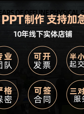 ppt代制作定制做美化修改企业宣传帮做汇报说课课件设计总结述职