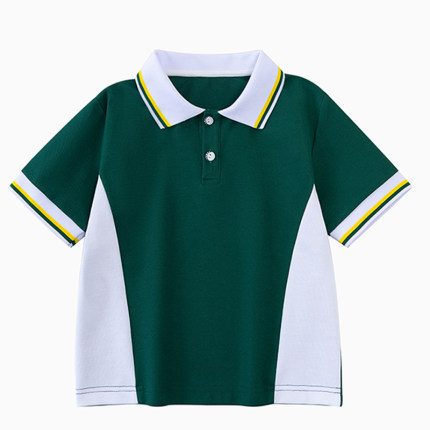 洛阳市航空小学生校服短袖T恤上衣夏天男女童儿童班服夏装定制