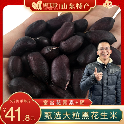 黑玉珍自然晒干山东农家花生米