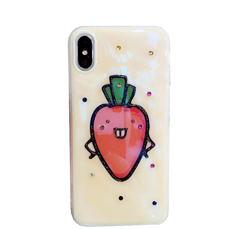 ³¬ÃÈÂܲ·iPhonexÊÖ»ú¿ÇÉÁ×êÆ»¹û7plus8pÈ«°üÈí½º8x¿É°®6sÀ¶¹âÍâ¿Ç