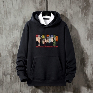1002*火影忍者卫衣男hiphop炸街宽松上衣秋季连帽加绒潮流外套图片