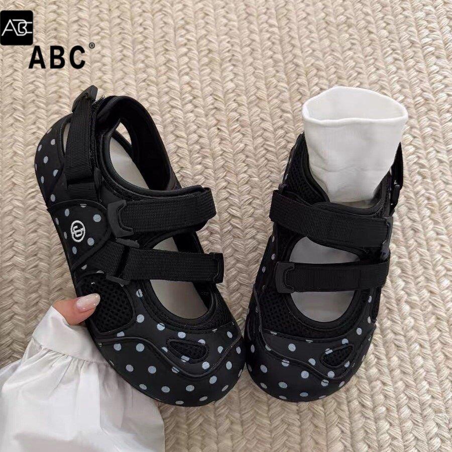 ABC女童夏季包头透气运动凉鞋图片