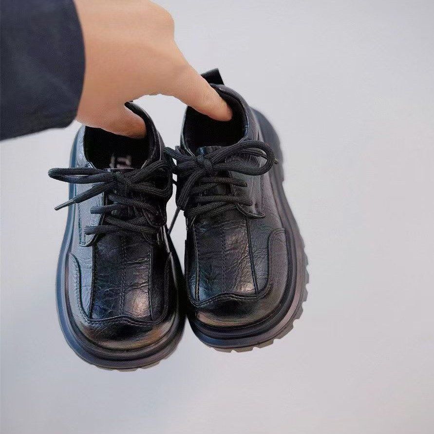 ABC真皮儿童皮鞋春季2026款女童厚底大头英伦风小皮鞋男童演出鞋,童鞋/婴儿鞋/亲子鞋,演出小黑鞋,淘宝优惠券,粉丝福利购,淘宝优惠卷