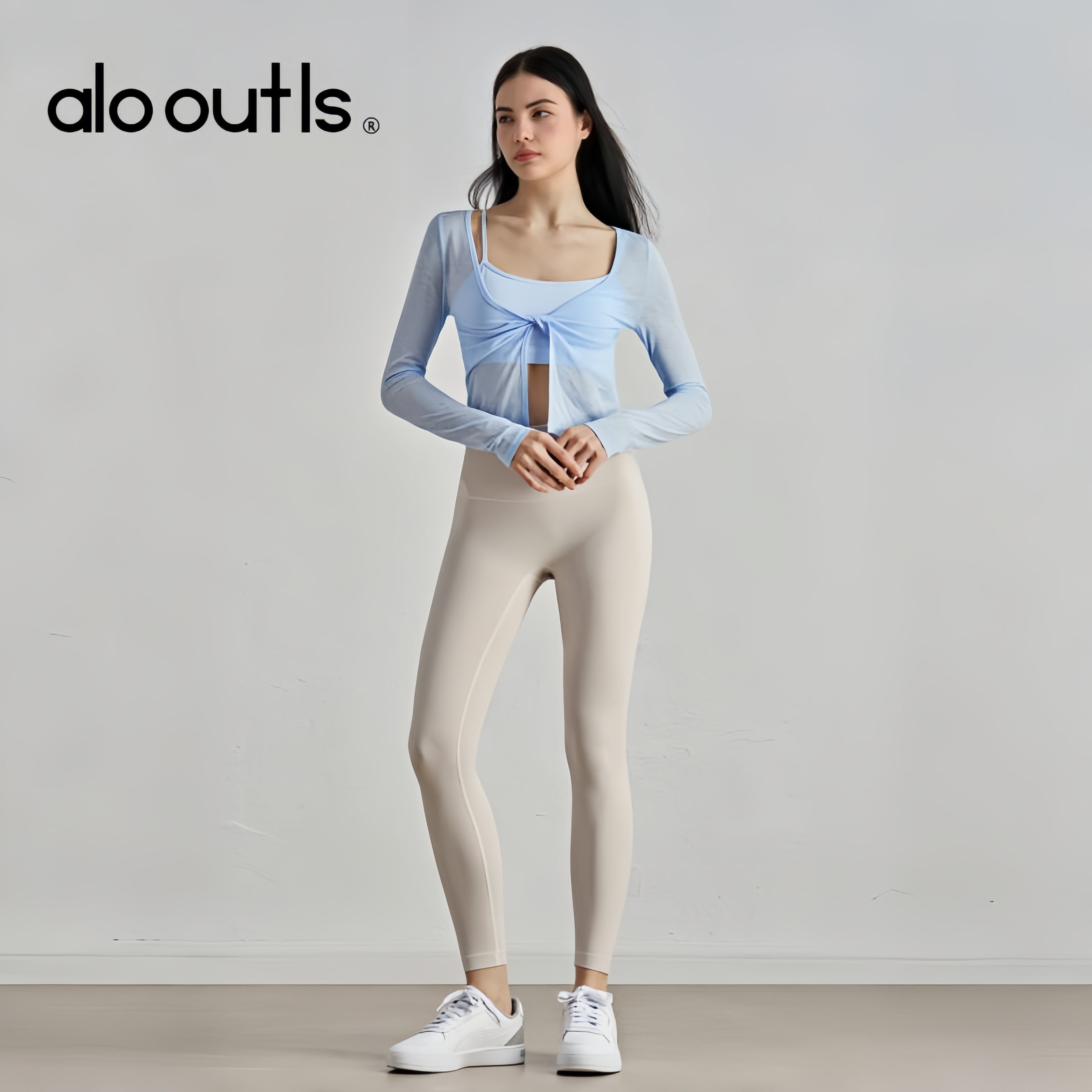alo outls官方奥莱店裸感瑜伽服运动长袖透气休闲普拉提健身服