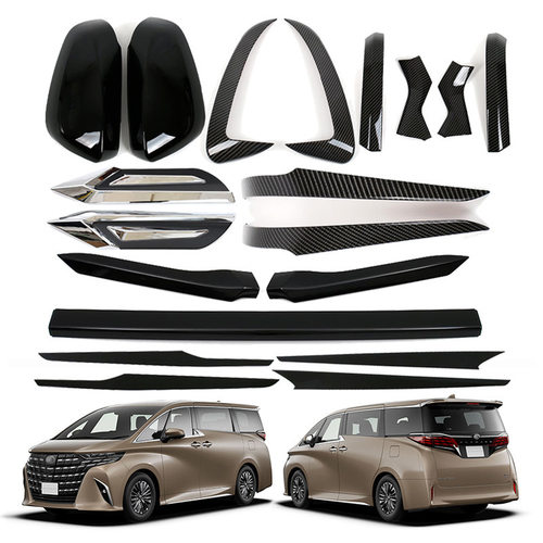 适用于23款丰田埃尔法ALPHARD VELLFIRE40系倒车镜盖饰条机盖车窗