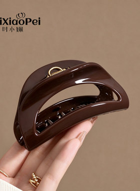月牙款轻奢小众高级感抓夹