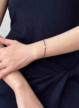 1mm极细青金石珍珠手链