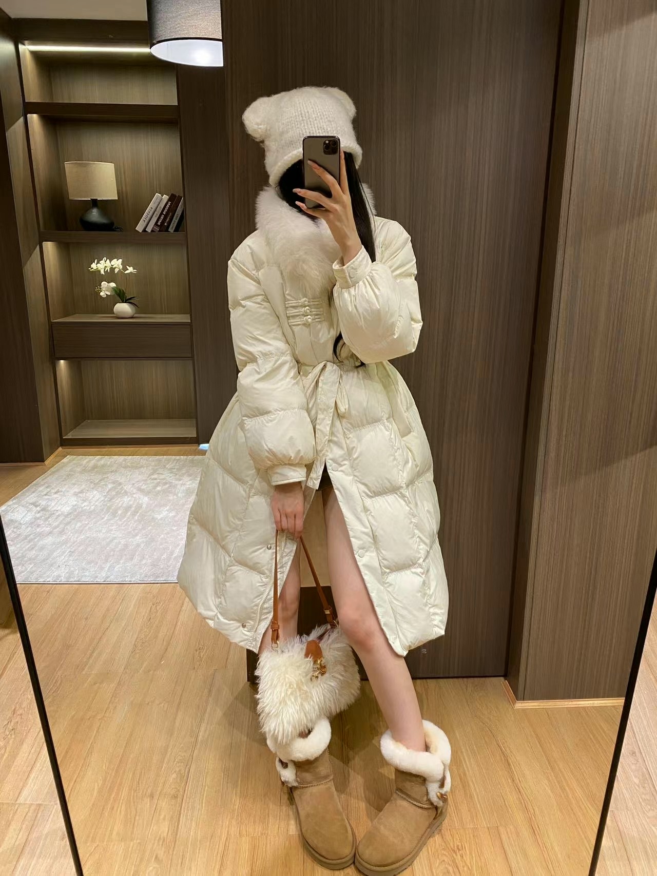 女款中国风羽绒服2024冬季新款韩版时尚加厚中长款羽绒服外套