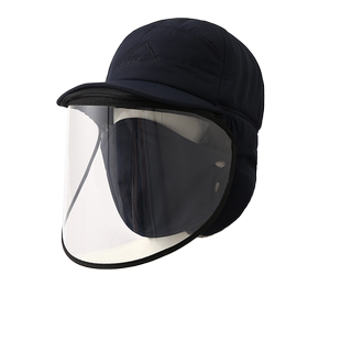 新款防护帽子中老年秋冬季户外骑行护耳帽男女加厚加绒防寒雷锋帽