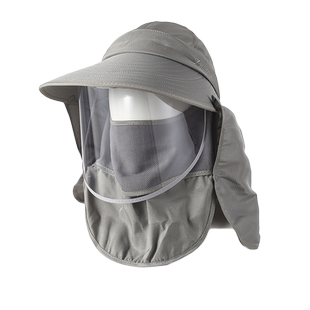 防油烟面罩帽子女款厨房专用炒菜全脸防油溅神器夏户外防晒遮阳帽