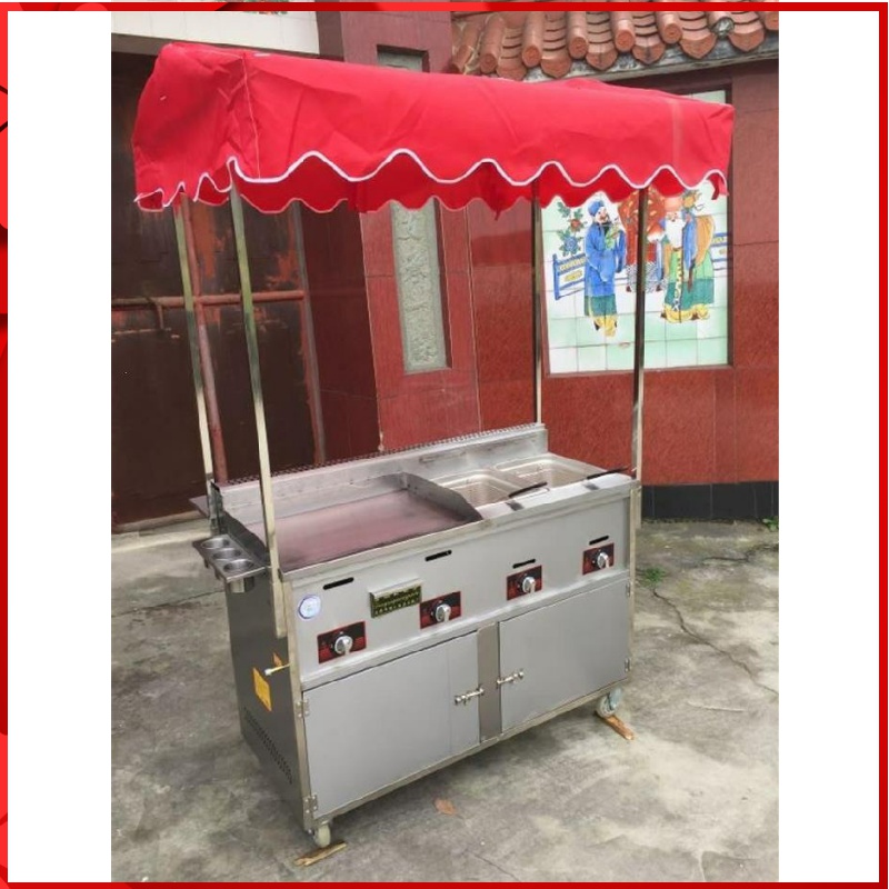 路边摊小吃车折叠卖早餐摆摊车一体面条架子地摊快餐车美食车