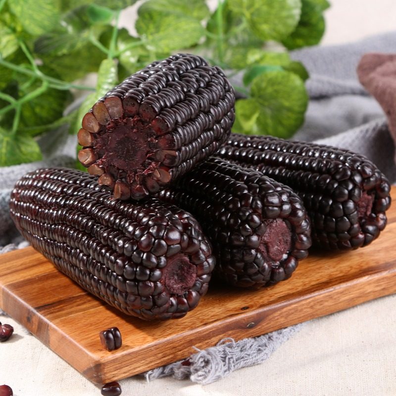 【富硒黑玉米】小农仙新鲜原味黑糯玉米无硫熏甜糯苞谷棒粗粮早餐