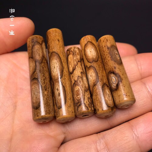 老料梅鹿竹背云文玩手串佛珠竹子配饰斑竹勒子梅鹿竹吊坠坠子扇坠