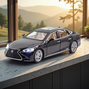 六一儿童节雷克萨斯LS500H车模仿真合金汽车模型摆件男孩玩具1:32