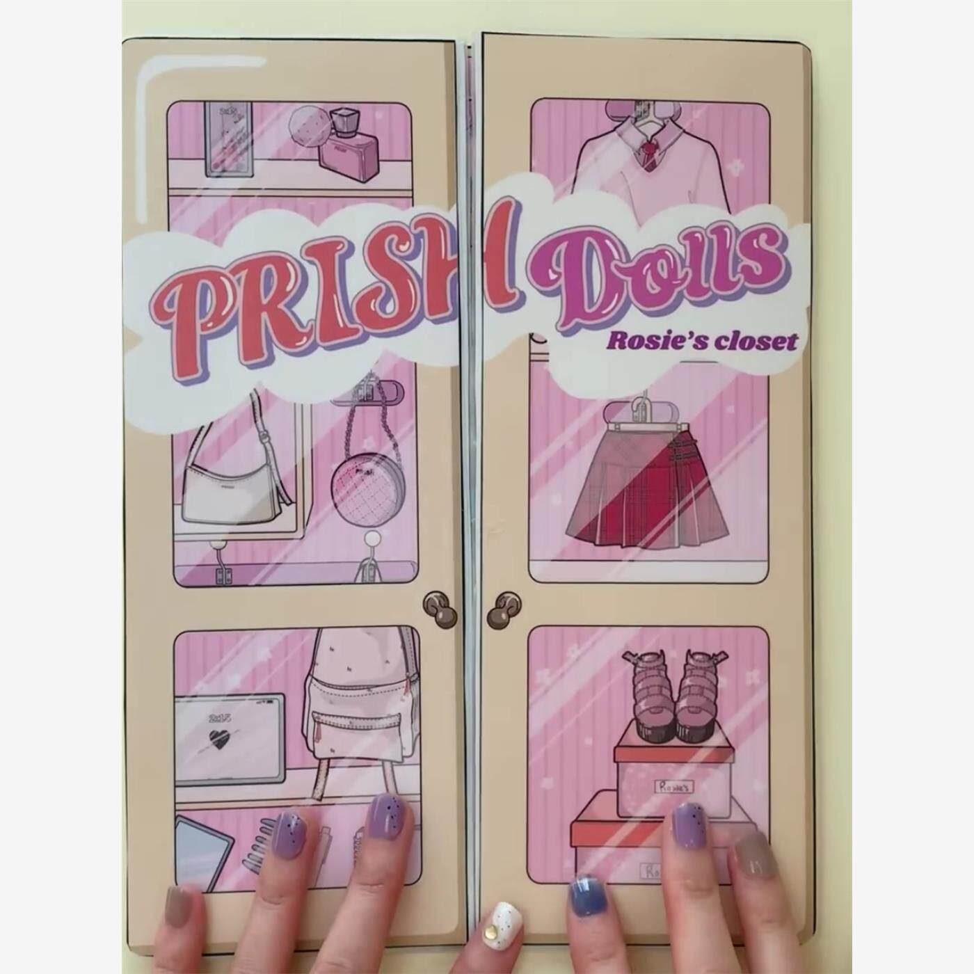 纸娃娃的衣帽间试衣间安静书DIY女孩趣味换装游戏网红同款玩具书