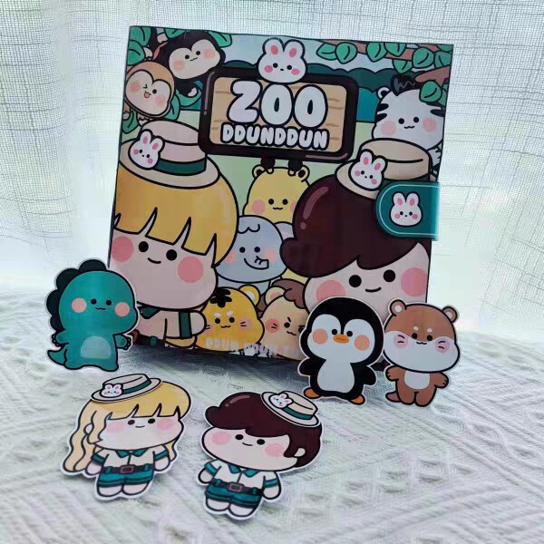 动物园/女孩扮家家酒diy材料包儿童手工安静书可爱韩国纸娃娃解压