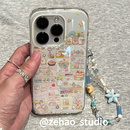 ins可爱满屏角落生物双层印花韩系14适用iphone16promax苹果16pro手机壳苹果16 ZEHAO 13软15Promax保护套1女
