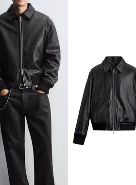 柜799！2025冬季新品 男装 宽松仿皮棉服拉链夹克外套3715709 800