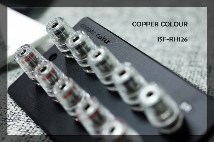 Copper Colour铜彩 ISF-RH126纯铜镀铑5路音响插座墙插音箱接线柱