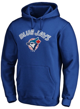 美职棒Blue Jays多伦多蓝鸟加绒卫衣套头连帽衫