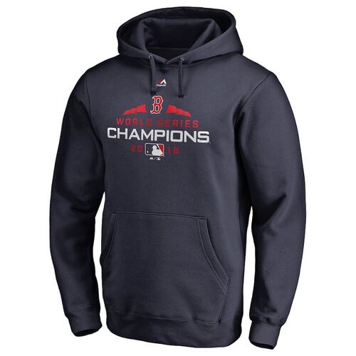 美职棒Red Sox波士顿红袜加绒卫衣套头连帽衫