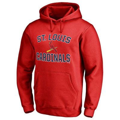美职棒Cardinals圣路易斯红雀加绒卫衣套头连帽衫