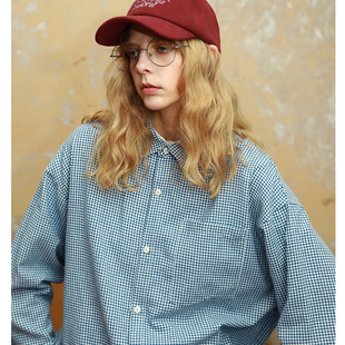 【新品现货包邮】NEATO逆光女装 中性宽松复古格子衬衫 学院风