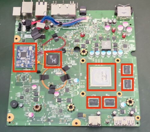 Xbox360维修刷机CPU芯片植球焊接内存更换Xbox One S xsx xss
