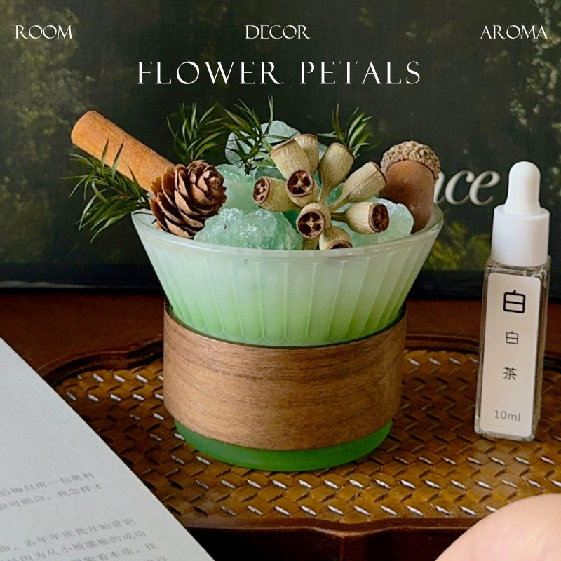 只此青绿精油香薰扩香石天然晶石香氛礼盒摆件创意情人节生日礼物