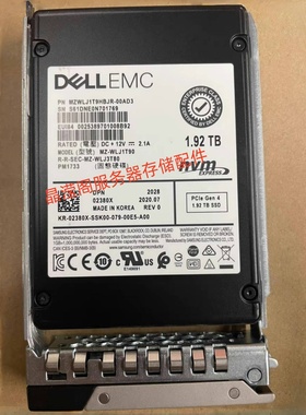 DELL EMC PM1733 1.92T SSD PCle Gen4 U2 02380X 0WPR17固态硬盘